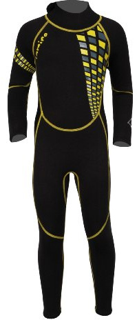 Tamino Neoprenanzug Kinder 3mm Langarm – Kinder Wetsuit warm für kühles Wasser | Fullsuit Jungen Mädchen für Schwimmen, Schnorcheln, Nordsee Ostsee, M, 140-146