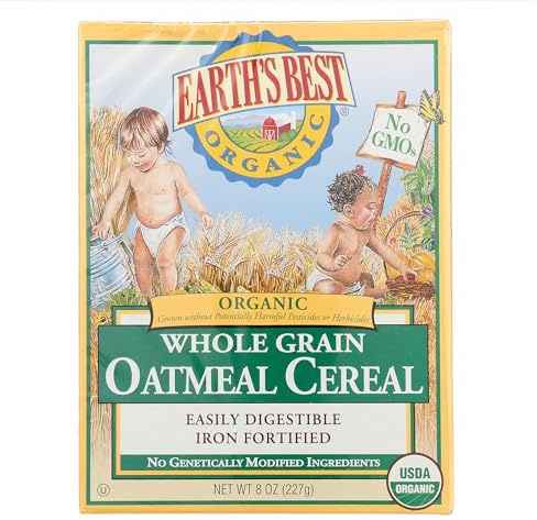 Earth's Best, Vollkorn Haferflocken Getreide, 8 Unzen (227 g)