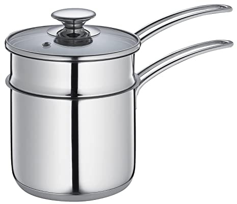 Küchenprofi 2370602814 Wasserbad-Topf, Edelstahl, silber, 15,5 x 30,3 x 21 cm