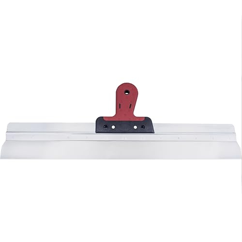 Connex Flächenspachtel 600 mm rostfrei Softgriff - rot / chromfarbig - mit Aluminiumrücken - Zwei-Komponentengriff aus Spezialkunststoff / Spachtel / Trockenbau Werkzeug / Malerspachtel / COX885460