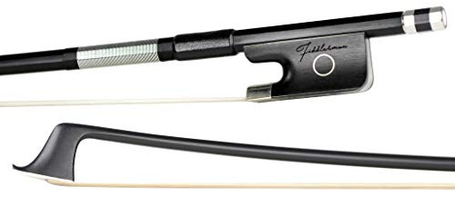 Fiddlerman Cellobogen aus Karbonfaser, pulverbeschichtet, Kupfer, montiert, Ebenholz, handgefertigt, mit ungebleichtem sibirischem Pferdehaar, 4/4