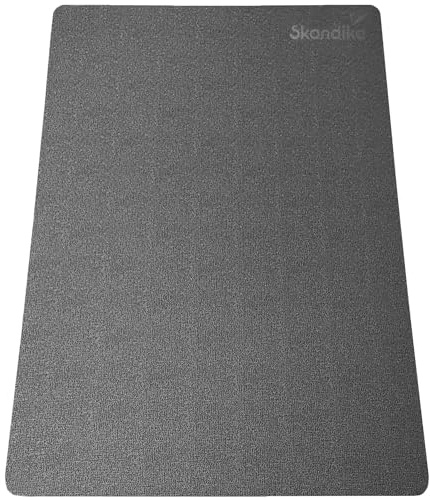 Skandika Bodenschutzmatte für Heimtrainer Rudergeräte und Vibrationsplatten | Made in Germany, Multifunktionsmatte, geruchsneutral, rutschfest, stoßfest, wasserabweisend | (120 x 60 cm)