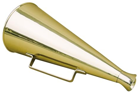 Megaphon Messing, L: 34cm, Ø: 4/15cm