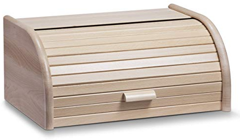 Zeller 20463 Rollbrotkasten, Buche, ca. 40 x 28 x 18 cm