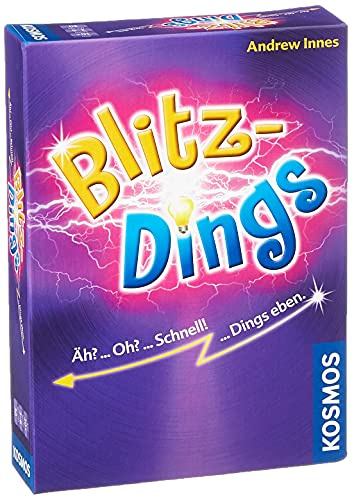 KOSMOS 691202 Blitzdings - schnelles Partyspiel für Freunde, Familien, Kinder und Erwachsene, ab 10 Jahre für 3-6 Personen, Kartenspiel, Familienspiel, Mitbringsel, kleines Geschenk