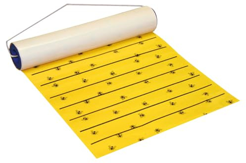 cit Fliegenrolle FlyMaster, Fliegenfalle, Fliegenbekämpfung, 9 m x 30 cm, ökologisch, mit Aufhängebügel, ohne Gift