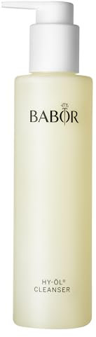 BABOR Hy-Öl Cleanser für jeden Hauttyp, Pflege-Öl für die tägliche Gesichtsreinigung, Make-up-Entferner, Vegane Formel mit Vitamin E, 1 x 200 ml