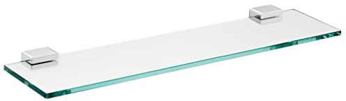 Emco System 2 Ablage Kristallglas klar, 700mm, Chrom, Wandmontage, zum Schrauben, Badablage, hochwertig, stabil, langlebig, fürs Bad