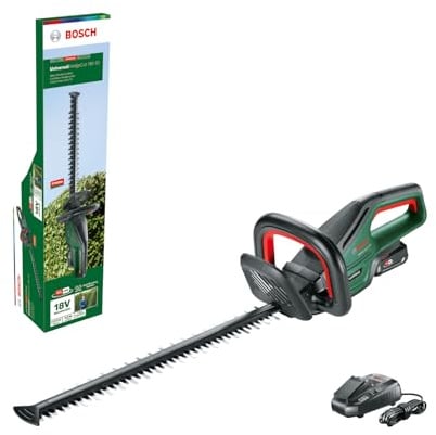 Bosch Akku-Heckenschere UniversalHedgeCut 18V-50 (1 Akku 2,5 Ah, 18-Volt-System, Messerlänge 50 cm, im Karton)