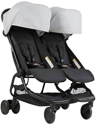 Mountain Buggy Nano DUO V1 Zwillings-, Geschwisterwagen - silber