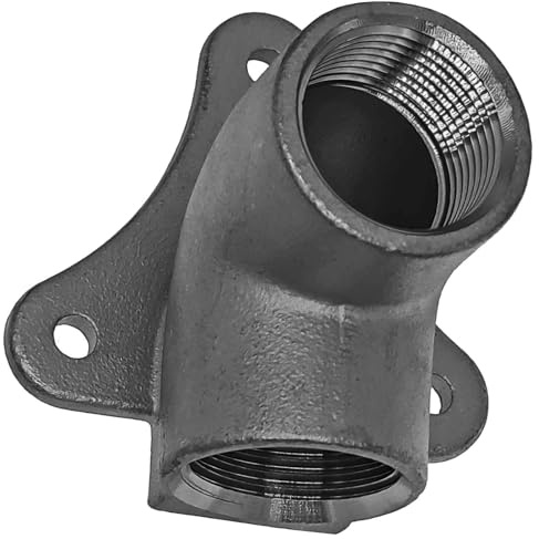 MegaHaustechnik Wandwinkel Deckenwinkel 1/2 Zoll IG DN15 Innengewinde Innendurchmesser 19mm Gewindefitting aus Edelstahl V4A VA Trinkwasser geeignet rostfrei INOX Wasserhahn Anschluß
