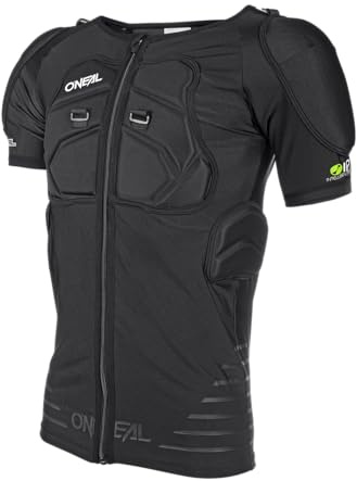 O'NEAL | Protektoren-Jacke | Motocross Enduro Motorrad | Elastisch leichte Protektorenjacke, aus Polyurethan-Schaum, Mesh-Einsatz | STV Short Sleeve Protector Shirt | Erwachsene | Schwarz