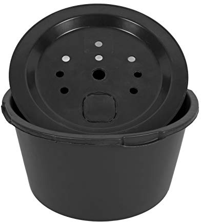 CLGarden Set Springbrunnenbecken 90l mit GFK Deckel Abdeckung Becken für Springbrunnen