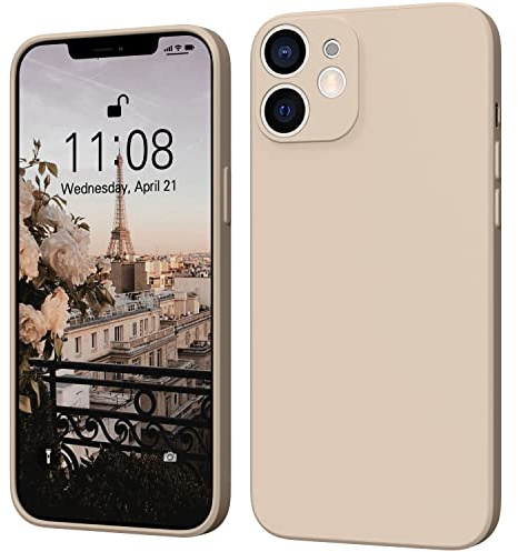 ORDA für iPhone 11 Hülle Silikon, Khaki | Ultra Dünn Slim mit Microfiber, Stoßfes Kratzfeste, Vollständiger Kameraschutz Handyhülle