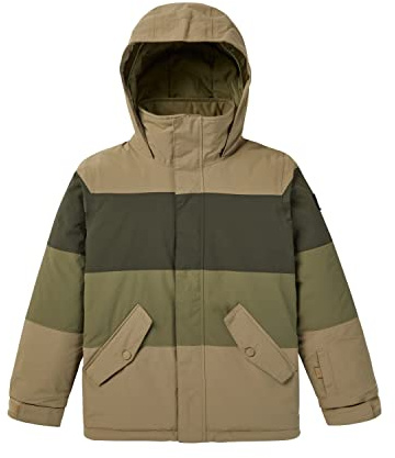 Burton Jungen Symbool Snowboardjacke, Kelp/Forest Night/Martini Olive, 152 EU