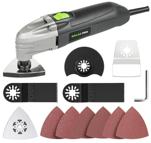 GALAX PRO 180W Multifunktionswerkzeug oszillierend, 22000 OPM, 3° Oszillationswinkel, Variable Drehzahl, Perfekt für Heimwerker & Renovierung, Schneidet & schleift mühelos Holz, Metall, Fugen