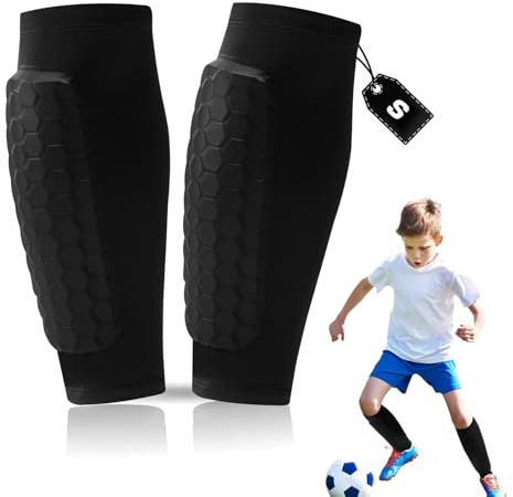 Stoßfeste Fussball Schienbeinschoner für Kinder, Komfortabel & Atmungsaktiv