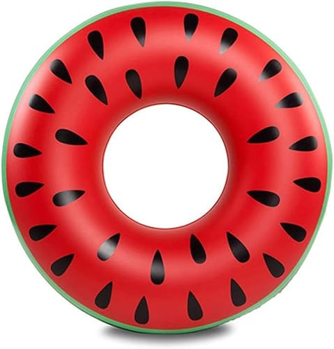 Schwimmreifen für Erwachsene, Schwimmring Wassermelone Aufblasbarer Schwimmring 120cm, Sommer Wasser Spielzeuge Schwimm Pool Ring (Wassermelone)