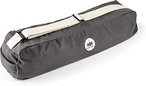 Lotuscrafts® Yogatasche PUNE aus Bio-Baumwolle, Fair & Ökologisch, Ideale Yoga Tasche für Yogamatte und Zubehör, Yogamattentasche mit Extra Fach, 72 cm x 18 x 15 cm
