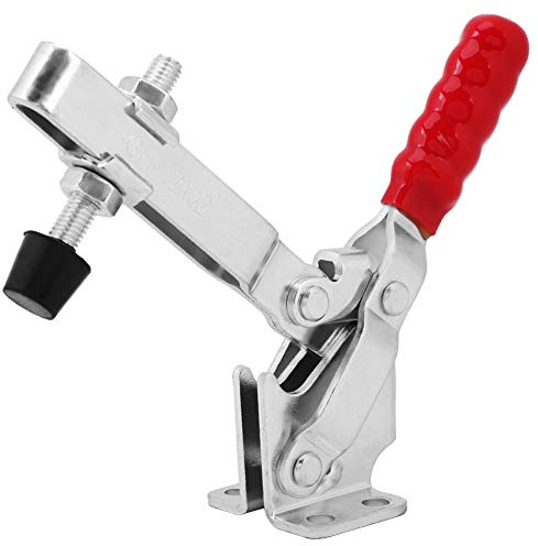 Kniehebelspanner Schnellspanner, GH-12132 227kg Verstellbar Horizontal Toggle Clamp Vertikaler Waagerechtspanner Anti-Rutsch Knebelklemme Handwerkzeuge für Maschinenbetrieb, Zimmerei, Schweißen