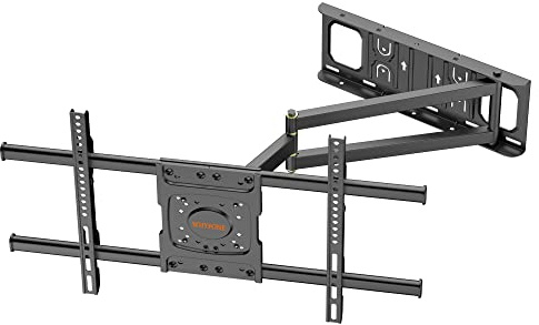 TV Wandhalterung mit 650mm Langarm WHYFONE Fernsehhalterung Wand Schwenkbar | Volle Bewegung Neigbar Drehbar Ecke TV Halter für 32-70 Zoll Flach&Curved Fernseher bis zu 35kg, VESA 600x400mm