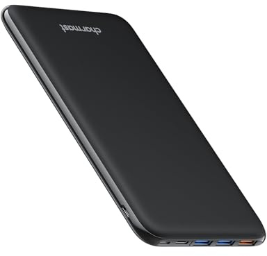 Charmast Power Bank, Slim Powerbank 26800mAh mit 4 Ausgängen & 3 Eingänge, USB C In & Out Externe Handyakkus Kompatibel mit iPhone 17/16/15/14/13/12 Pro Max Plus iPad Samsung Xiaomi Switch Tablet