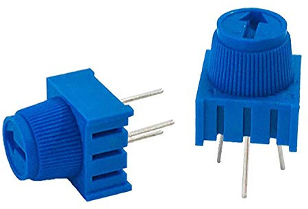 MCIGICM 10 Stück 10 K Ohm Breadboard Trim Potentiometer Kit mit Knopf | Variable Widerstände Trimmer Potentiometer Sortiment Kit für Arduino