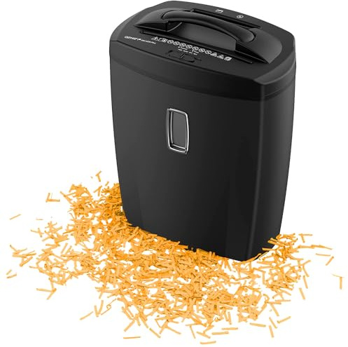 Genie 580XCD Plus Aktenvernichter | Papierschredder | Partikelschnitt | Schredder bis 10 Blatt | CD/DVD & Kreditkartenvernichtung | Sicherheitsstufe P-4 | 21 Liter Abfallbehälter | Geräuscharm