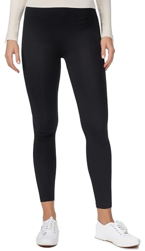 Nur Die Baumwoll Leggings Relax & Go Bequeme Freizeithose Stretch Baumwolle Damen, schwarz, M