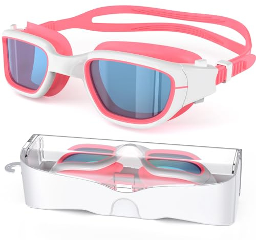 Zeligerstar Schwimmbrille Kinder, Taucherbrille Kinder 6-14 Jahre, Anti-Beschlag UV-Schutz, Kein Auslaufen, Breite Sicht, Schwimmbrillen für Jungen, Mädchen