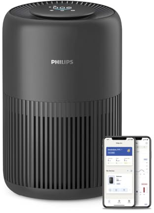 Philips Luftreiniger 900 Serie, HEPA NanoProtect + Aktivkohlefilter, CADR 250m³/h für 65m² Allergiker, leise, intelligent und energieeffizient (AC0951/13)