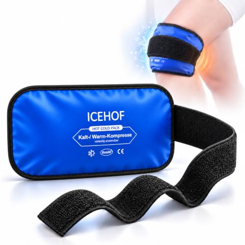 ICEHOF Kühlpad Universal mit Klettverschluss - Flexibel und einfach am ganzen Körper anwendbar - Kühlgel Kaltkompressen Kühlkompresse Kühlakku Gel Kühlbandage