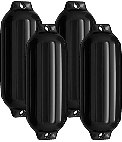 COSTWAY Bootsfender 4er Set, Fender Boot, 68,5x21,5cm, Langfender aufblasbar