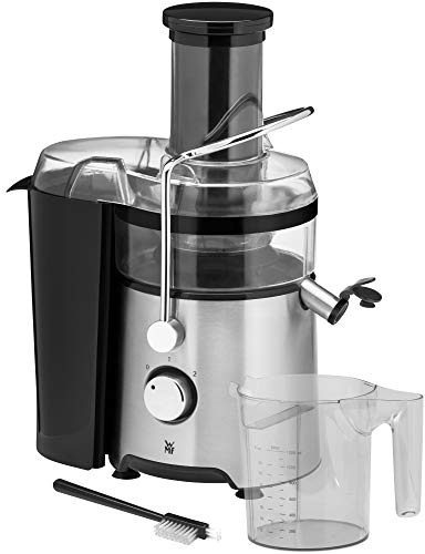 WMF Kult X Entsafter elektrisch Obst Gemüse aus Edelstahl, 500W, Saftmaschine, Slow Juicer für große Fruchtstücke, Saftkrug 1,2l, Schaumfilter, 2 Geschwindigkeitsstufen, edelstahl matt