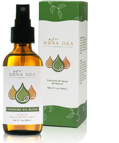 Bona Dea Naturals Intimspray für Frauen – Intim Deo bei Scheidentrockenheit, Milde Pflege bei Juckreiz im Intimbereich, Dammmassageöl Schwangerschaft | 59 ml Spray