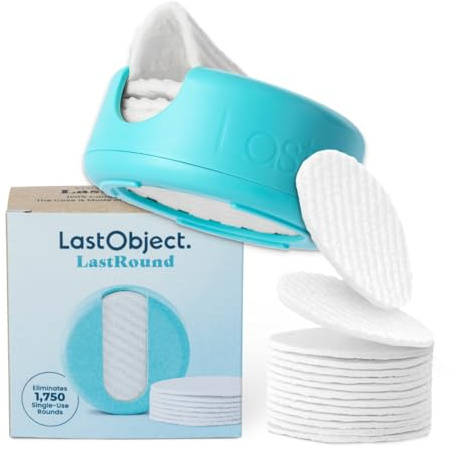LastRound Wiederverwendbare Make-up-Entferner-Pads – 7 waschbare, umweltfreundliche, wiederverwendbare Baumwollpads für das Gesicht – Nachhaltige und weiche Baumwollpads für die Gesichtsreinigung