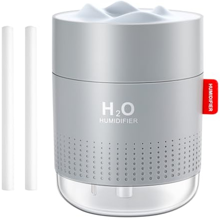 Luftbefeuchter Schlafzimmer, Vintoney 500 ML USB Raumbefeuchter Humidifier Kinderzimmer Pflanzen Humidifiers Luftfeuchter Air Ultraschall Leise Tragbarer Mini für Haus Yoga Büro+2 Filter