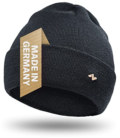 NYTTED® Merino Mütze für Damen & Herren - 100% Feinste Merinowolle, Warm, Weich & Strechy - Wintermütze Strickmütze