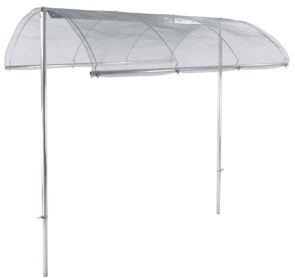 bellissa – Tomatendach höhenverstellbar von 125-185 cm - Aluminiumgewebe - Pflanzenschutzdach für Tomaten, Gurken, Bohnen – Überdachung gegen Starkregen & Braunfäule