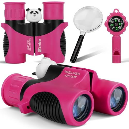 Fernglas für Kinder, Spielzeug für 3–12 Jahre alte Mädchen und Jungen, Vogelbeobachtung, Wandern, 4, 5, 6, 7, 8, 9 Jahre, Mädchen, Jungen, Weihnachten, Geburtstagsgeschenke, Outdoor-Spielzeug