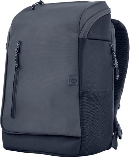 HP Laptop-Rucksack | für 15,6 Laptops | 25L (nicht erweitert)/30 L (erweitert) | wasserabweisend | unisex | 860 g | verschließbare Reißverschlüsse | reflektierendes Material | RFID-Fach | Grau