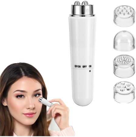 MAGICLULU Elektrisches Gesichtsmassagegerät Mit Galvanischer Technologie Für Tiefenreinigung Und Hautstraffung - Tragbares 4-in-1 Nacken- Und Gesichtsmassagegerät Für Zuhause
