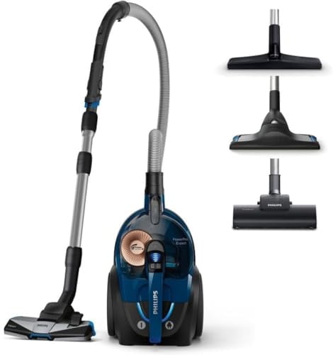 PHILIPS Beutelloser Staubsauger 7000 Serie, Blau, 900 W | 10 m Aktionsradius, TriActive+-Düse, 5 Düsen inkl., 2 L Tankvolumen (FC9745/09)