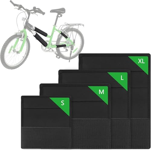 CLOPAE Rahmenschutz Fahrrad 4er Set, Rahmenschoner für Fahrradträger, Transportschutz für Thule Carbon Frame Protector (Grün)