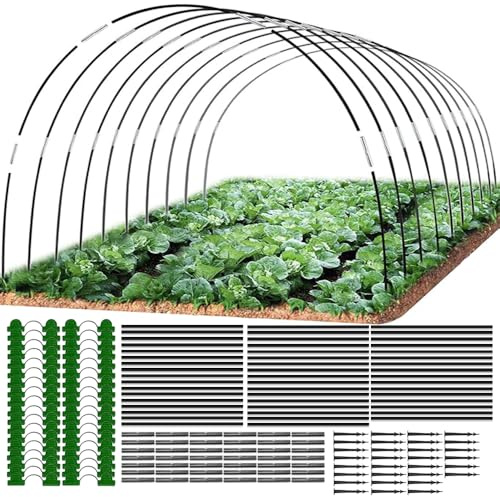 Gewächshausreifen Folientunnel,50pcs Bögen Für Folientunnel,Gartentunnel Reifen,Gewächshausreifen Tunnelbogen Für Hochbeet,Gartenreifen Hochbeet,Apfelpflücker,Apfelernter,Obstpflücker,teleskopstiel