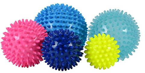 MSPORTS Massageball 5er Set Igelball