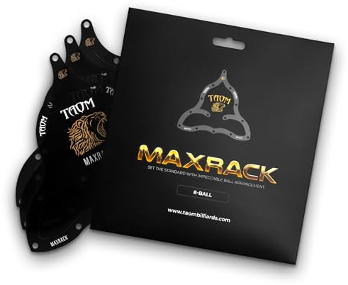 TAOM Billard Zubehör Billard Dreieck Triangle Aufbauschablone Maxrack, 8-Ball, 9-Ball & 10-Ball, 3 STK. (8-Ball)