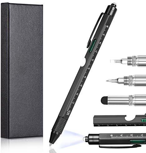 Vinabo Geschenk zum Vatertag, 9 in 1 Stift, Multifunktional, Geschenkideen für Männer und Geburtstag, Geschenk für Männer, lustige technische Gadgets, Geschenke für Vater, Büro-Verbindung