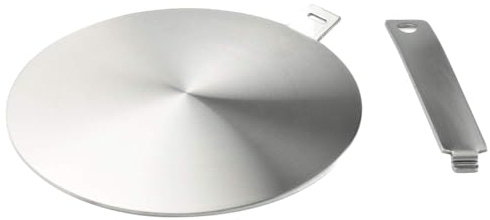RUNZI 5.5inch Induktions-Adapterplatte Induktionsherd Hitzeverteiler Ringplatte, Induktionsadapter mit teilbarem Griff (14 cm)