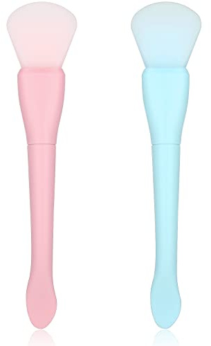 Ouligay 2PCS Silikon Gesichtsmasken Pinsel, Maskenpinsel Silikon Schlamm Maske Applikator Flexible Masken Pinsel Diy für Hautpflege,Gesichtsmasken,Reinigungsmaske